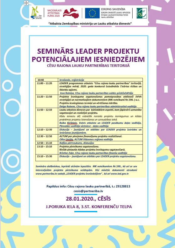 Informatīvs seminārs LEADER 7.kārta.