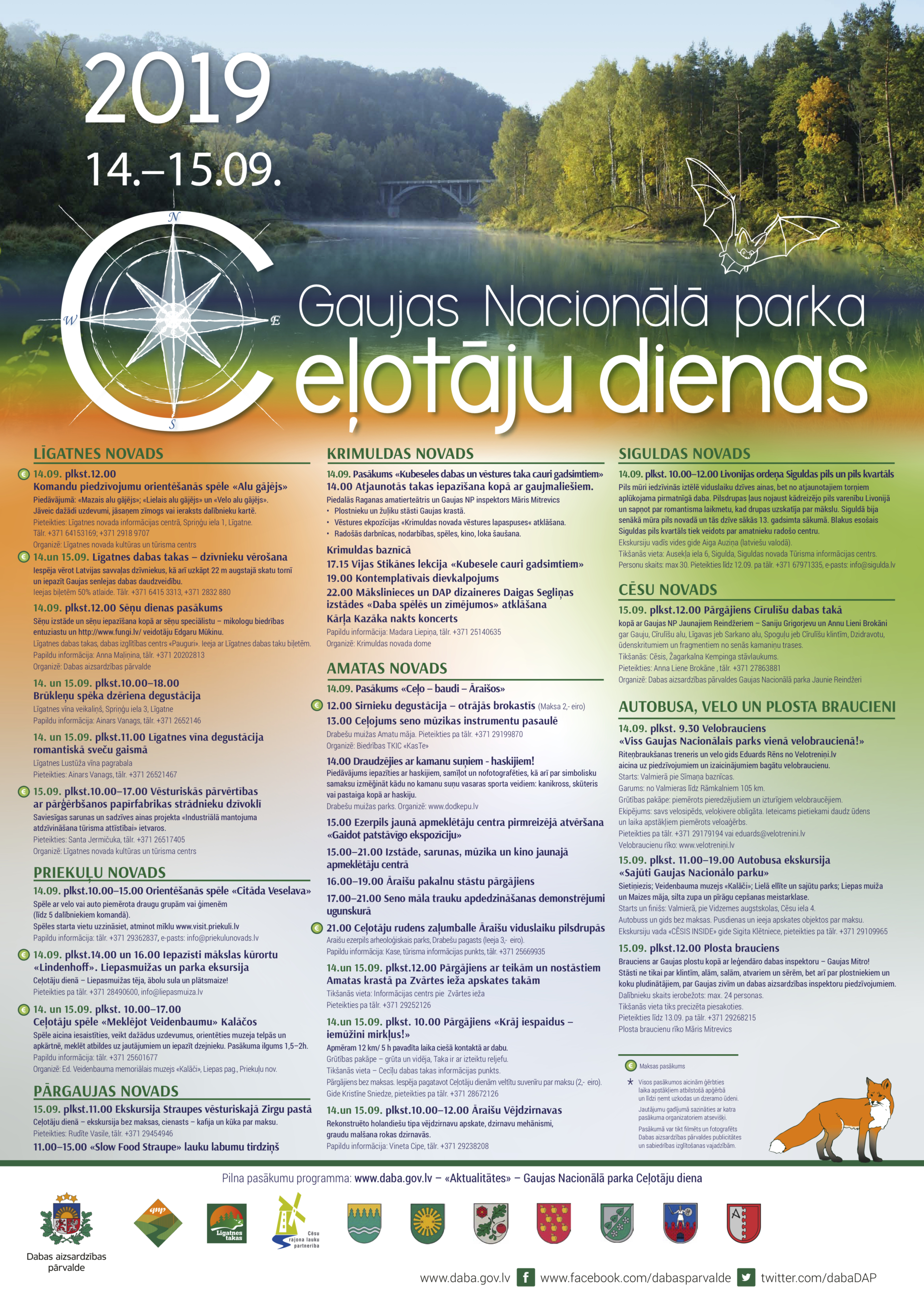 Gaujas Nacionālā parka Ceļotāju dienas 2019