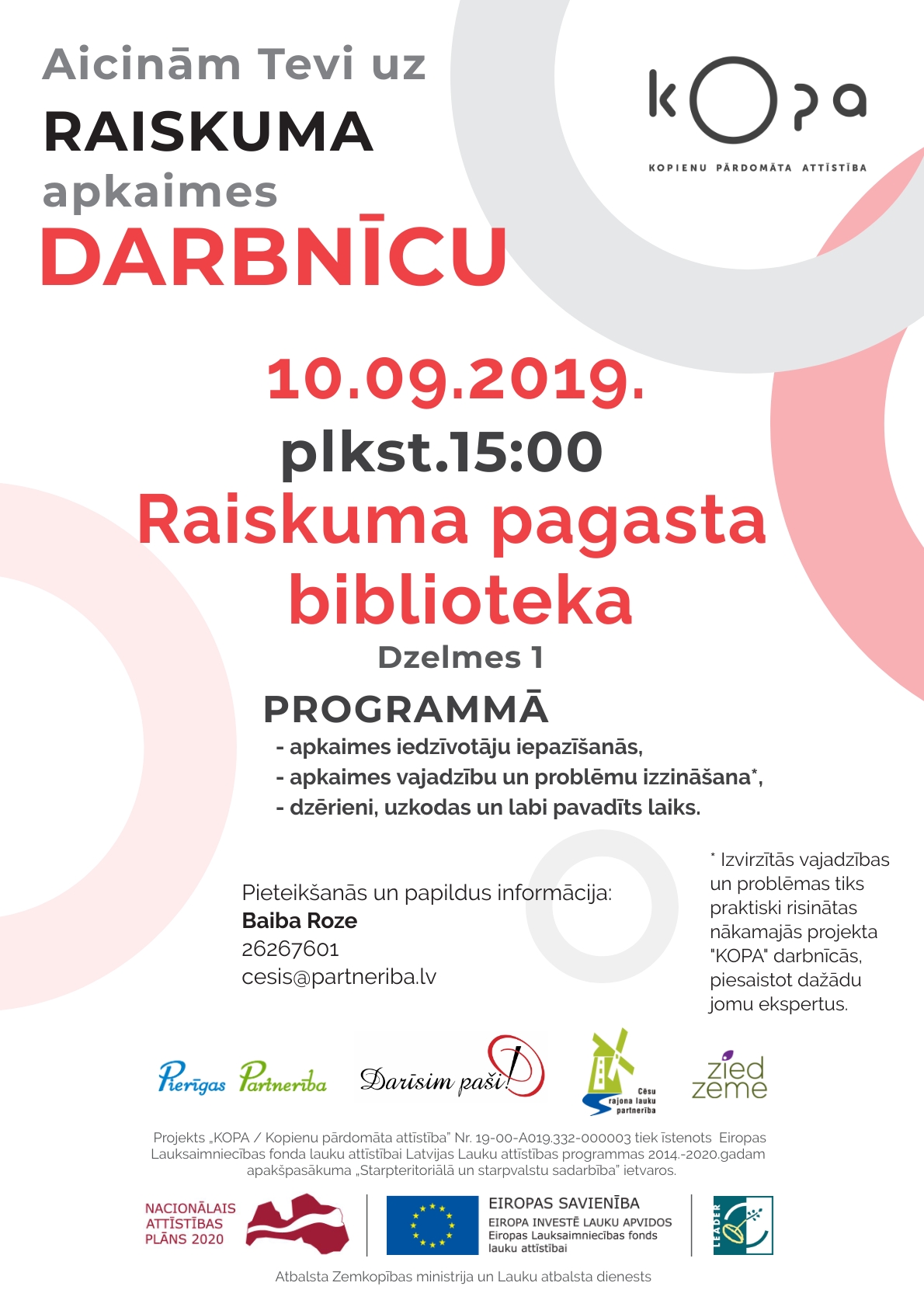 Raiskuma apkaimes darbnīca.