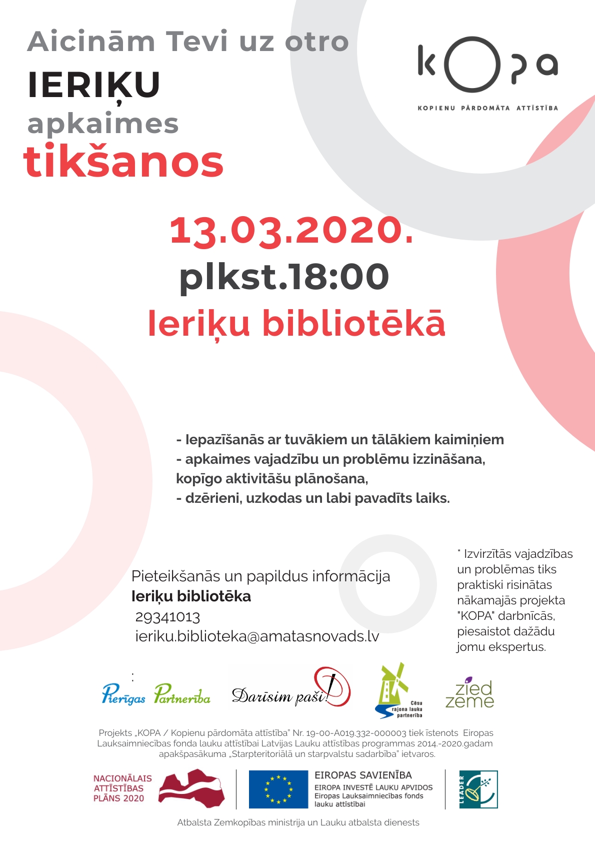 Apkaimes darbnīca Ieriķos