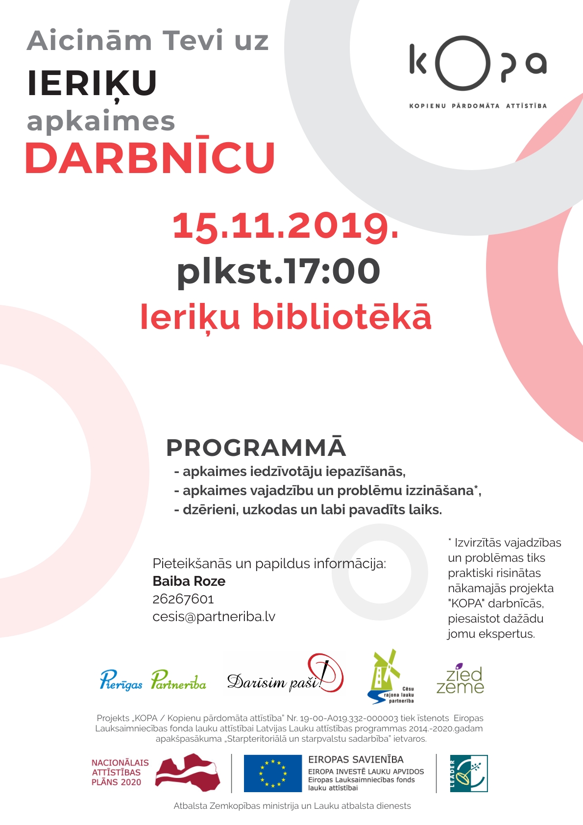 Apkaimes darbnīca Ieriķos