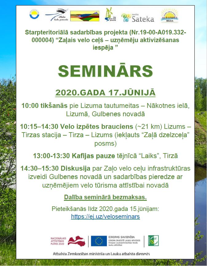 Zaļo velo ceļu infrastruktūras izveide Gulbenes novadā