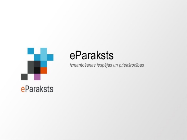 E-paraksta izmantošanas apmācības