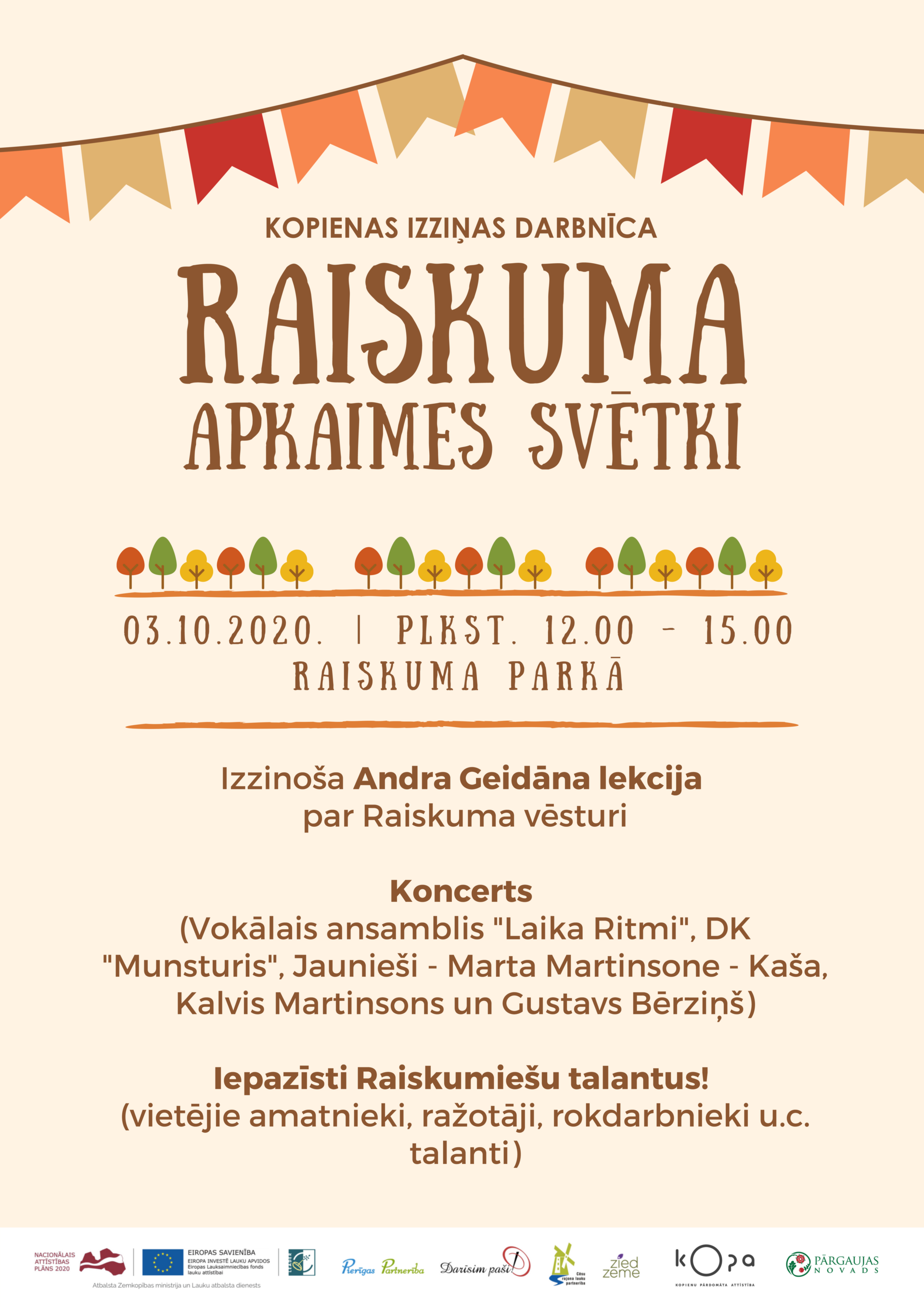 Aicinām uz Raiskuma apkaimes svētkiem