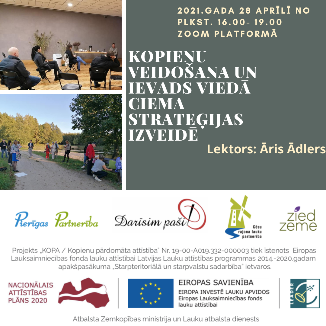 Vebinārs “Kopienu veidošana un ievads viedā ciema stratēģijas izveidē”