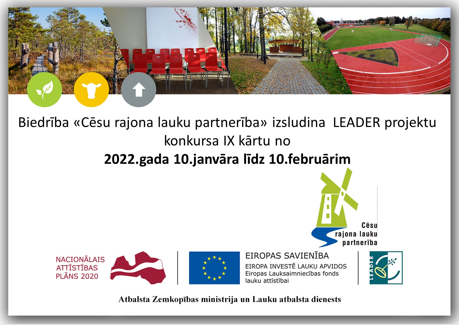 Aicinām piedalīties informatīvajos semināros par Leader 9. kārtu