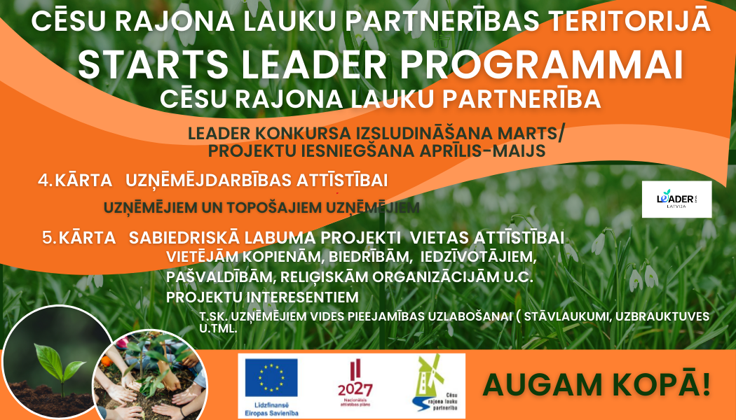 STARTS LEADER PROGRAMMAI 2026. GADĀ