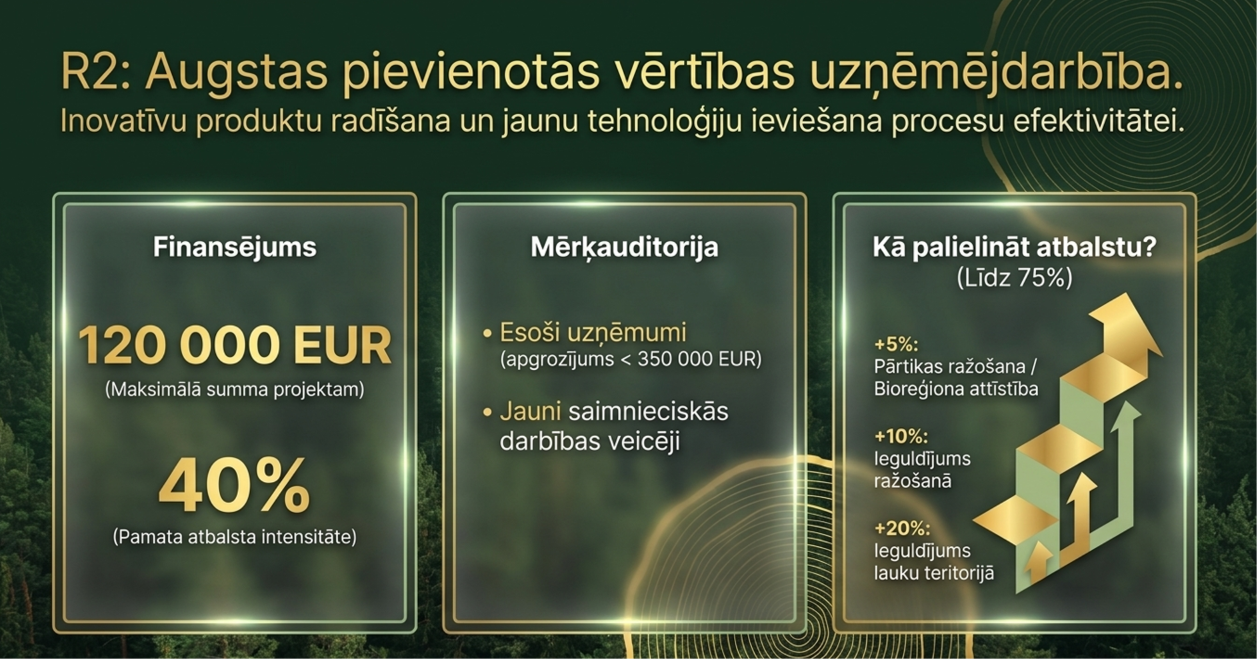 R2 AUGSTAS PIEVIENOTĀS VĒRTĪBAS UZŅĒMĒJDARBĪBAS ATTĪSTĪŠANA